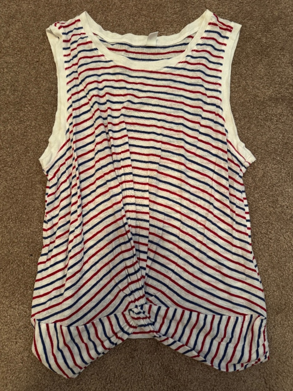 Red-white-and-blue tank top, perfect for Fourth of July!